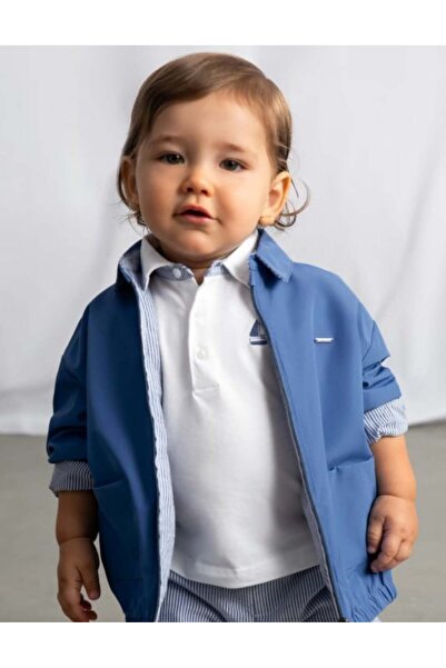 MAYORAL Baby Boy Reversible Raincoat 6 Months-4 Years Blue