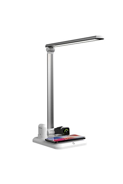 Unbraded LED Desk Lamp with Wireless Charger, 10W Fast Charging Table Lamp, T...