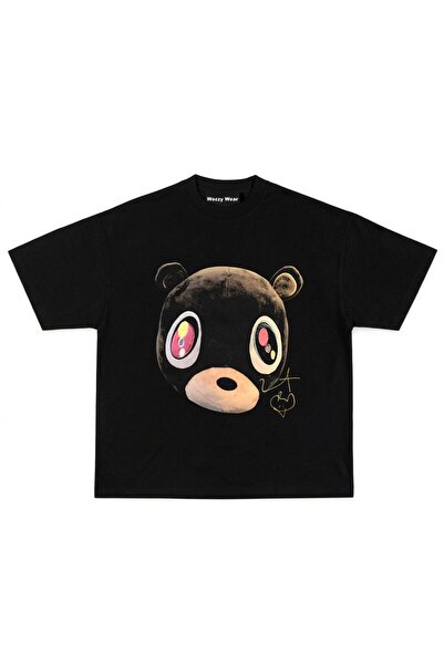 Onlyy wezzy Kanye Graduation Bear Face Oversize Tshirt