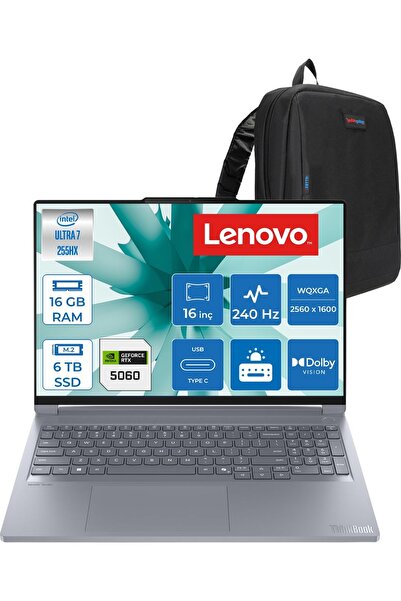 LENOVO Thinkbook 16P Iax Intel Core Ultra 7 255HX 16GB Ddr5 Ram 6tb SSD RTX50...