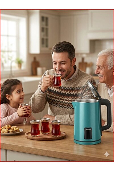 alharbi22est Electric Kettle Star Life 2 Liter, 1500 W