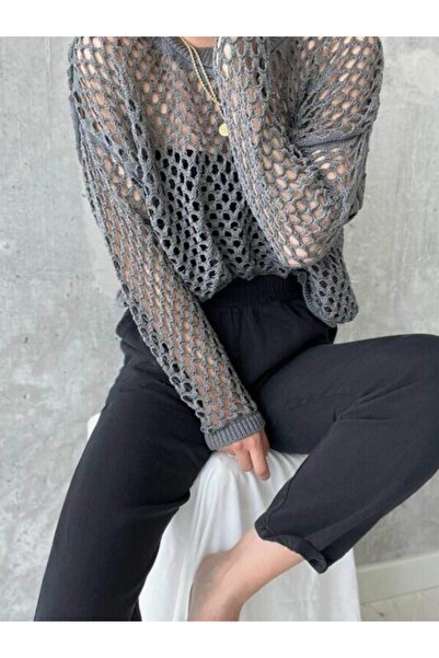 Rouge basıc Silvery Openwork Knitwear
