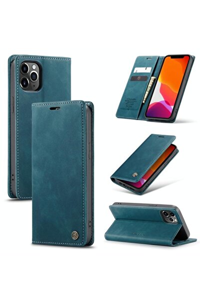 Caseme 013 Retro Θήκη Βιβλίο Green Blue (Apple iPhone 12 Pro Max)