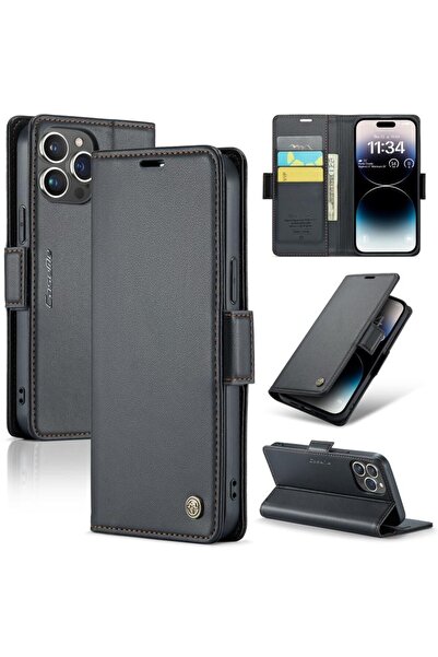 Caseme 023 Luminus Θήκη Πορτοφόλι Black (Apple iPhone 14 Pro Max)