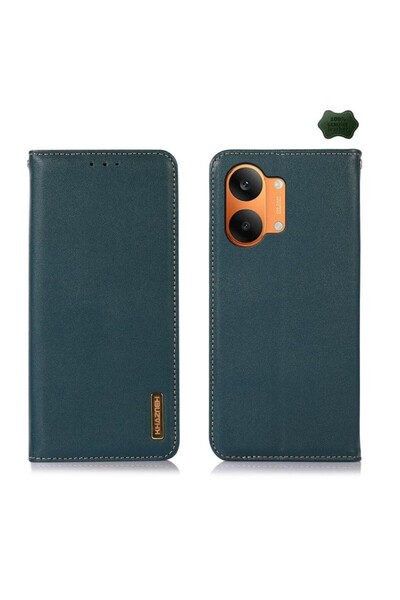 KHAZNEH Δερμάτινη Θήκη Βιβλίο Green (Xiaomi Poco X8 Pro Max 5G)