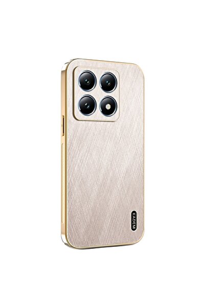 Kadem Silk Texture Σκληρή Θήκη Gold (Xiaomi 14T Pro 5G)
