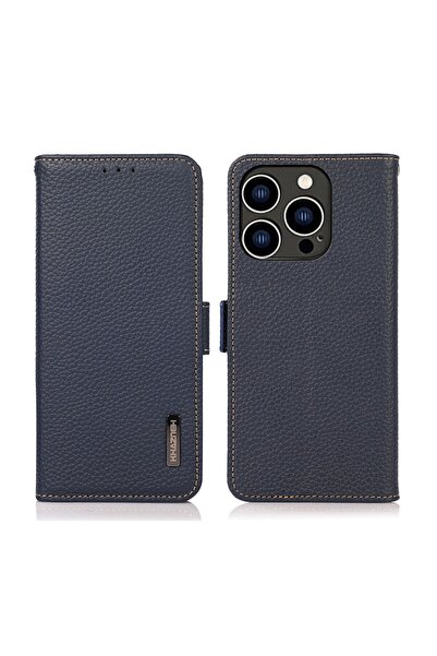 KHAZNEH Side-Magnetic Θήκη Πορτοφόλι Blue (Apple iPhone 15 Pro)