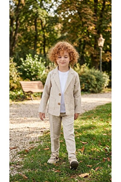 baby kids colors Beige Children's Suit - Jacket, Pants and Basic T-Shirt |   ...