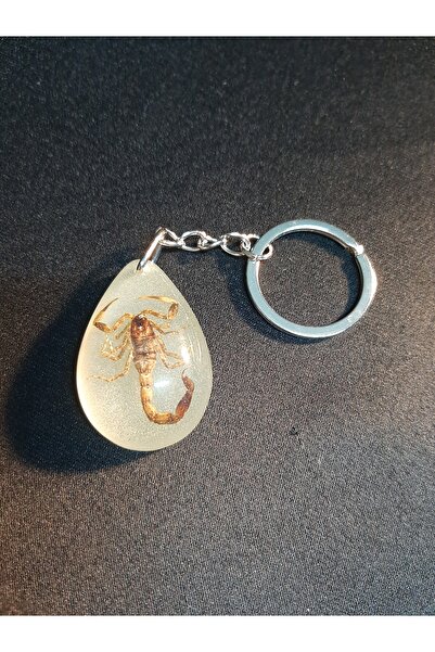 MRYart Neon Night Glows Scorpion Detailed Keychain