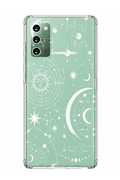 3GEN CASE Samsung Galaxy Note 20 Uyumlu Lüx Desenli Şeffaf Silikon Kılıf