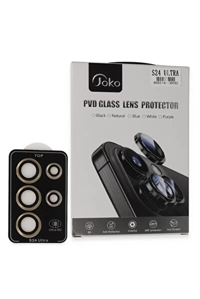 silky glows Galaxy S24 Ultra Pvd Metal Camera Lens Protector Gold Color Compa...