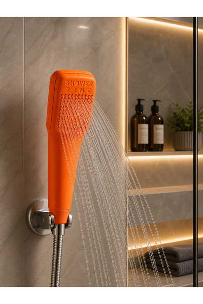 MurayTekno SHOWER TIME Renkli Duş Başlığı | Güçlü Su Akışı | Modern Tasarım E...