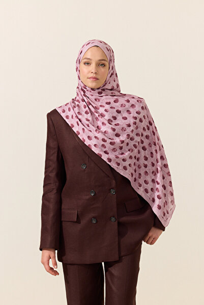 cs camellia scarf Polka Kraş Shawl - Pink