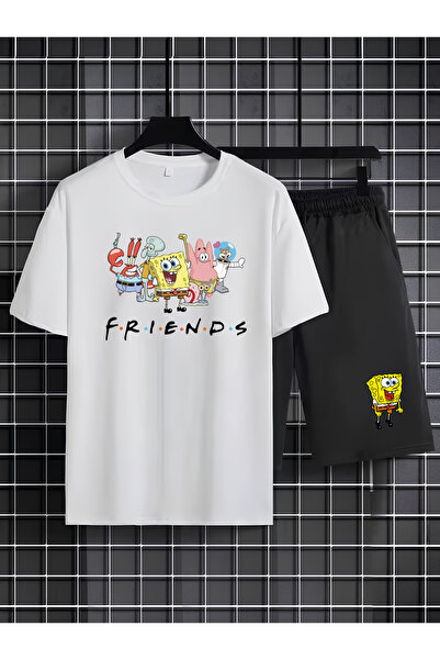 MAGORS SpongeBob majica i šorti za decu sa 100% pamučnog materijala i printom