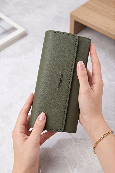 willpolo Genuine Calfskin Women's Wallet with Phone Compartment and Magnetic ...