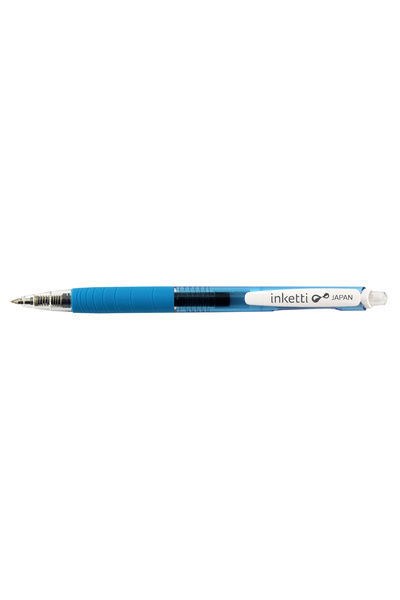 PENAC Pix cu gel Inketti, λαστιχένια λαβή, 0.5mm, διαφανές μπλε - γραφή μπλε