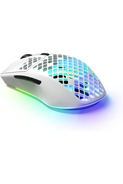 SteelSeries Aerox 3 Wireless Snow (2022) - Super Light Gaming Mouse - 68G Wat...