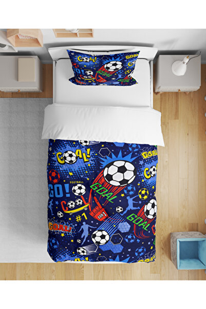 Vaveyla Home Football Soccer Patterned 3D Digital Printed Single Youth Boy's ...