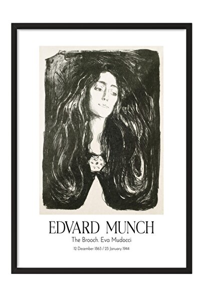 Postifull Edvard Munch - Broš. Eva Mudocci, Slika u crnom okviru, Serija umet...