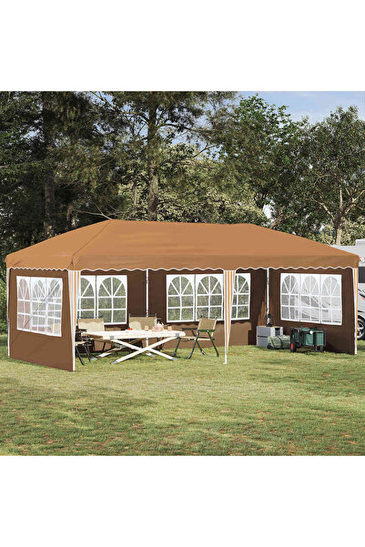 vidaxl Cort de Petrecere Pop-up 575 x 289 x 245 cm Bej