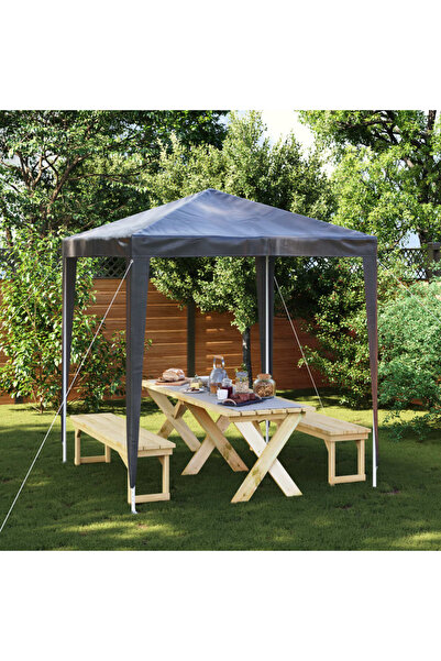 vidaxl Cort de petrecere profesional, antracit, 2 x 2 m