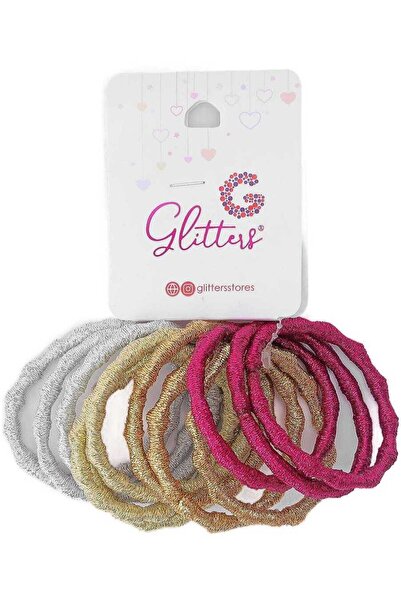 glitters - Hair Tie - Gld 12pc-Glt2482