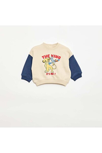 KIABI Two-tone 'Disney' Sweatshirt BLUE