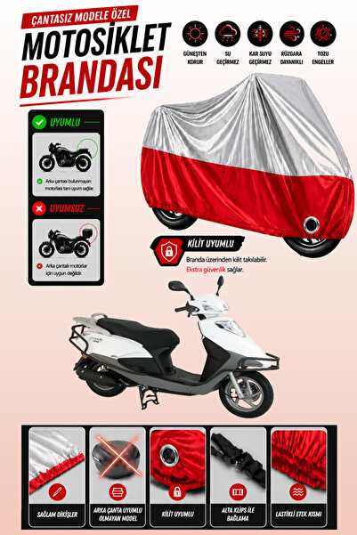 Cemku Twin Top Gray - Bottom Red Abush Speedy 110I Compatible Engine Cover, R...