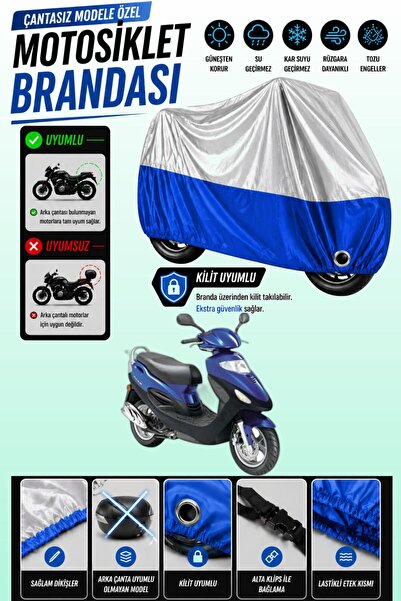 Cemku Twin غطاء محرك متوافق مع Kymco Movie XL 150 باللون الرمادي من الأعلى وا...
