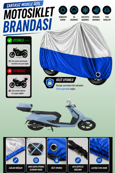 Cemku Twin Top Gray - Bottom Blue Mondial 125 Exon Compatible Engine Cover, R...