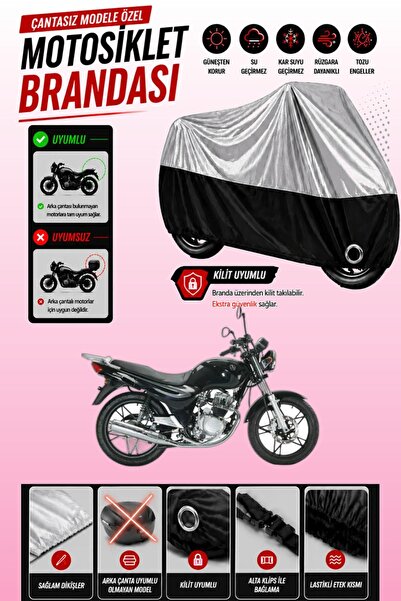 Cemku Twin غطاء محرك متوافق مع SYM XS 125K باللون الرمادي من الأعلى والأسود م...
