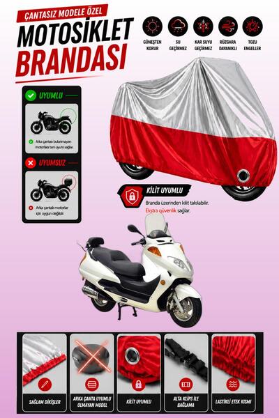 Cemku Twin Top Gray - Bottom Red Asian as 150 T1 Compatible Engine Cover, Rea...