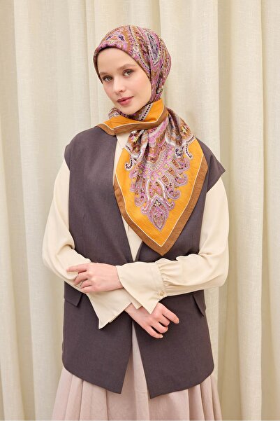 Silk Home Velora Scarf Ethnic Orange 90X90