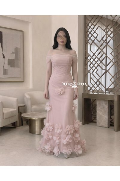 nervenia-sa Gash Off Shoulder Dress