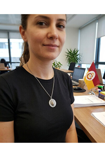 Vintage Takıhane Taraftar Ruhu Gümüş Kaplama Kadın Aslan Kolye & Silver Aslan...