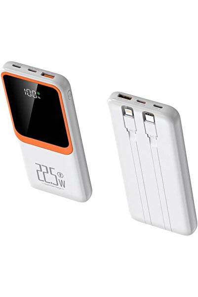 teknosepetim 20000 Mah 22.5 W Kablolu Powerbank Type-c Lightning Hızlı Şarj i...