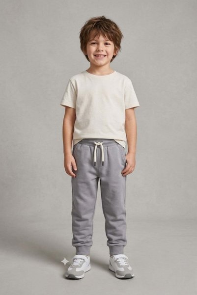 Mojo Bebek Mojo Boys' Cotton Sweatpants, Ages 2-7, Gray