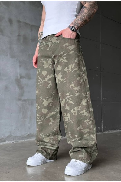 cezstudio Kamuflaj Premium Extra Baggy Pantolon