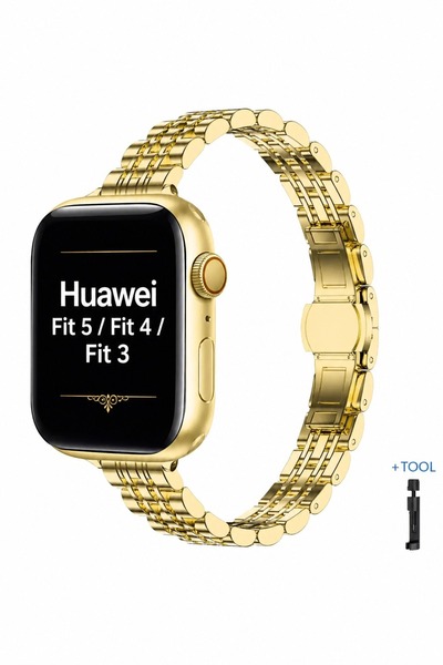 Alstrap Huawei Watch Fit 5 Pro/Fit 5/Fit 4 Pro/Fit 4/Fit 3 Paslanmaz Çelik In...