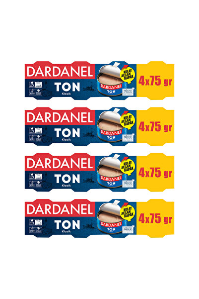 Dardanel Ton Balığı 4x75 gr Ayçiçek Yağlı x 4 Adet