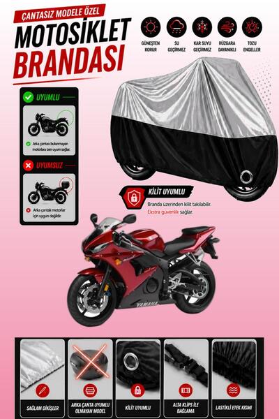 Cemku Twin غطاء محرك متوافق مع ياماها YZF R6s باللون الرمادي من الأعلى والأسو...