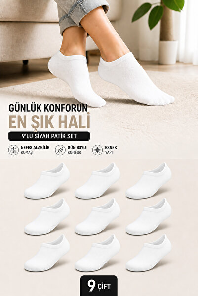SEVORIA + 9 ÇİFT AVANTAJ PAKETİ UNISEX PATİK ÇORAP