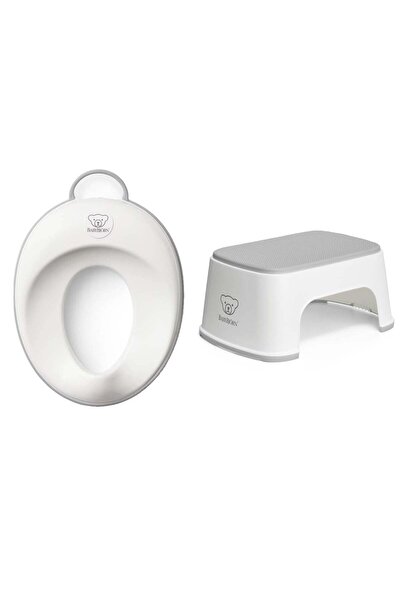 BabyBjörn Klozet Adaptörü & Safe Step Banyo Basamağı White Grey