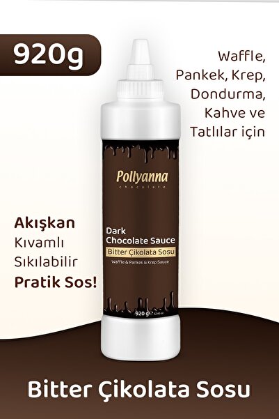 Pollyanna Bitter Çikolata Sos 920 Gr - Waffle & Pankek & Krep & Tatlı Sosu
