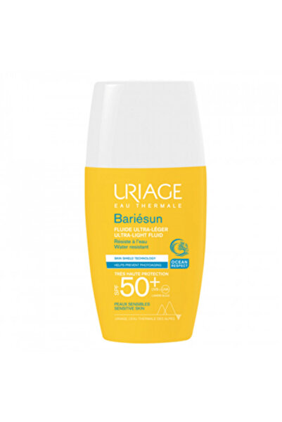 Uriage Fluid ultra-ușor pentru protecție solară cu SPF 50+ Bariesun, 30 ml