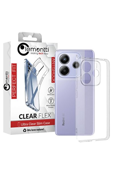 lemontti Husa Silicon Clear Xiaomi Redmi Note 14 4G Transparent