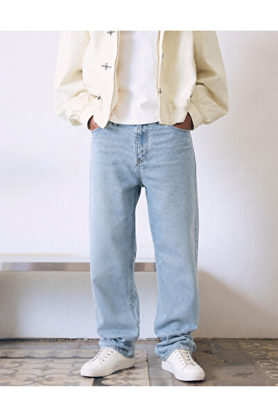 hacker Men's Trend Premium Cotton B.Mavi Baggy Pants
