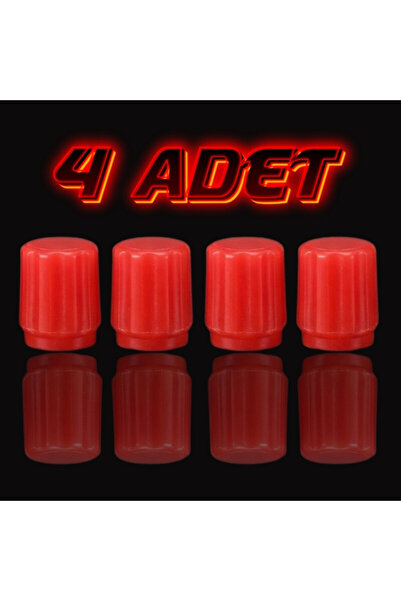 almital mobilya aksesuarları furniture accessories 4 Adet Fosforlu Kırmızı Si...