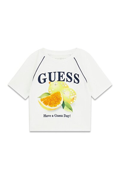 Guess Κοριτσίστικο μπλουζάκι J6GI08K8HM4 Λευκό