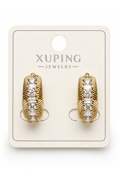 Laviona jewelry Taşlı Rose 2 li Küpe